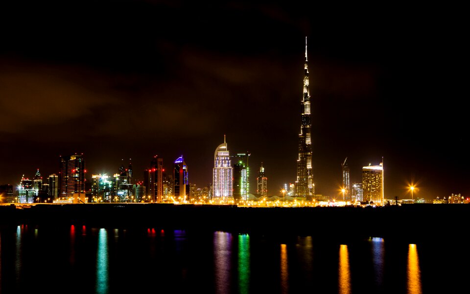 Burj khalifa building black building