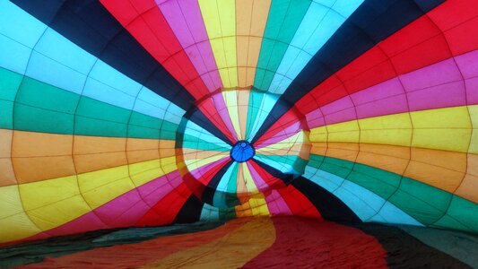 Color colorful hot air ballooning