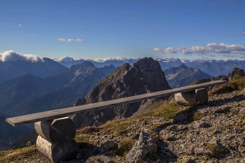 Sky alpine summer