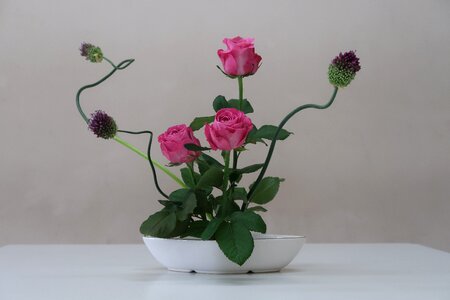 Pink arrangement photo