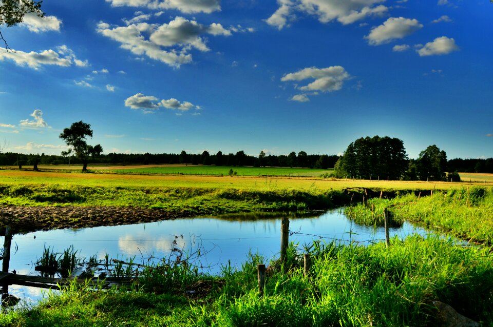 Clouds landscape water
