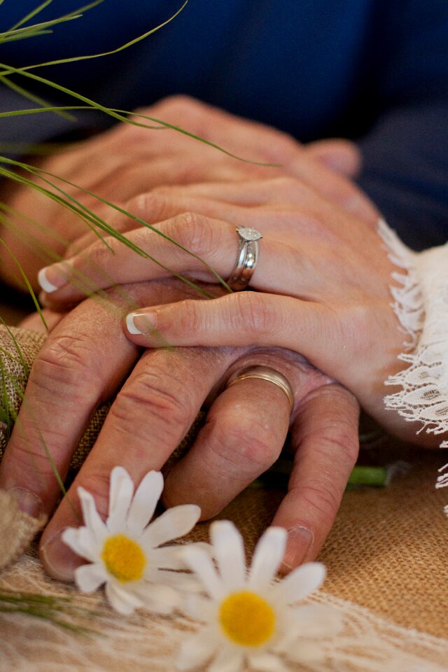 Romantic marriage couple photo