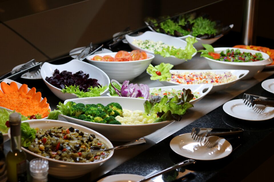 Dish vegetables fresh