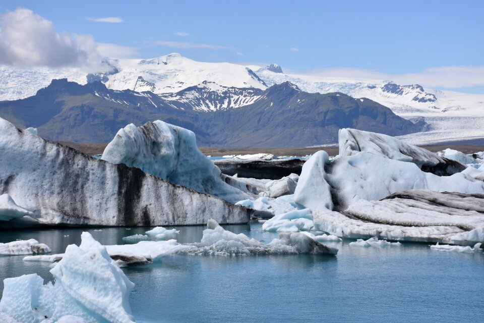 Lake glacial lake ice photo