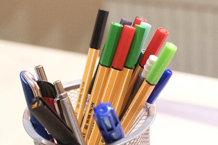 Felt tip pens color colorful
