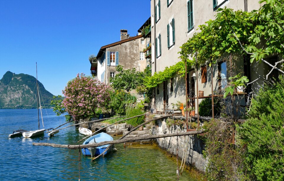 Boats coast fishing photo