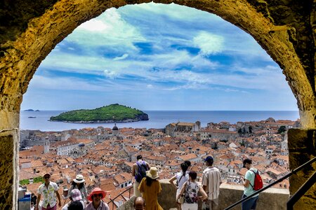 Tourism people architecture