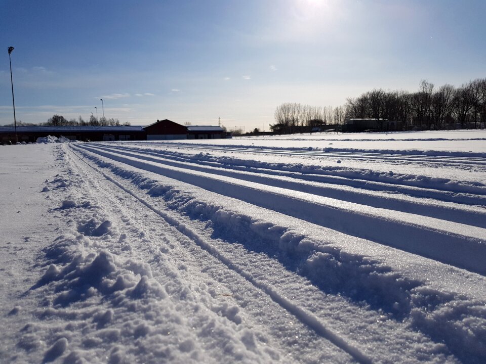 Cross-country skiing outdoor white