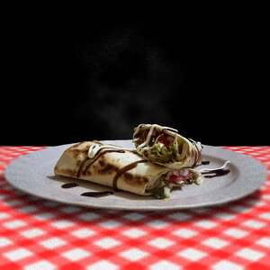 Fast food bread baguette