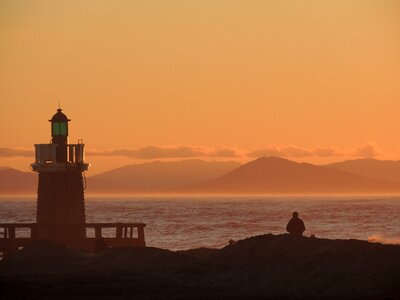 Ocean side twilight