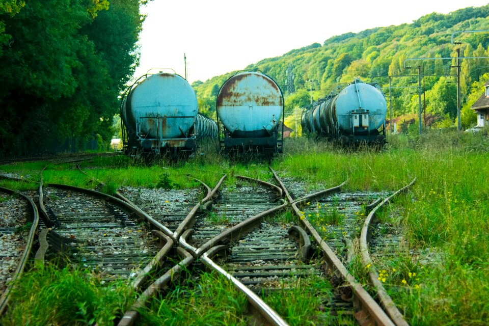 Train train station lines photo