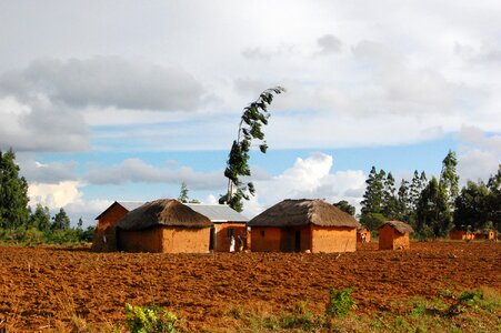 Tanzania village huts photo