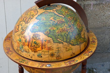 Earth globe map photo