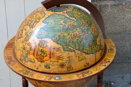 Earth globe map