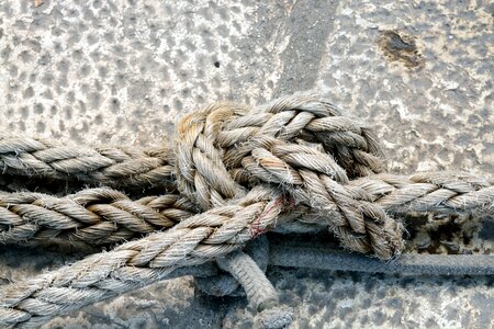 Knot ship rope photo