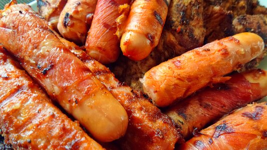 Grill bowl sausage food