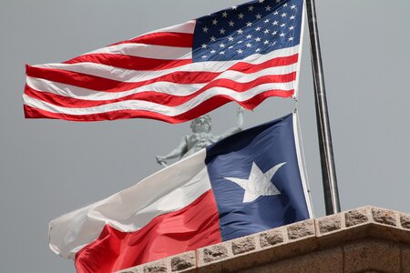 Flag united states texas photo