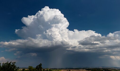 Summer thundercloud sky photo