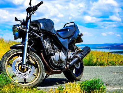 Road biker nature