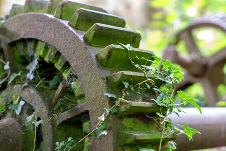 Old derelict mill rusty