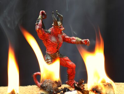 Hell figurine evil photo