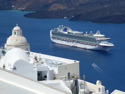 Vacation santorini sea