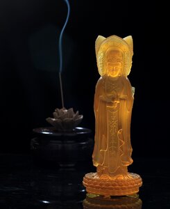 Statue black buddha photo