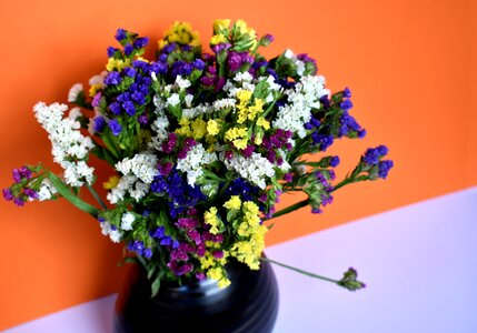 Flowers bouquet vase photo