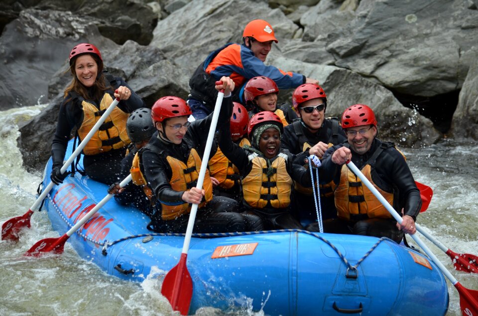 Outdoors paddling photo