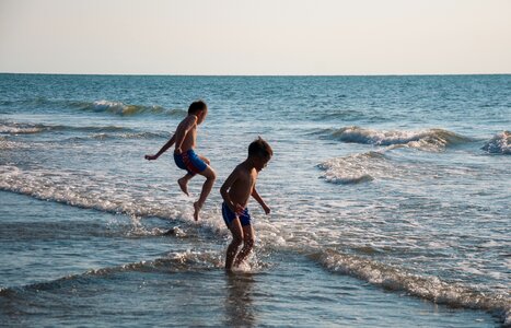 Sea child boy photo