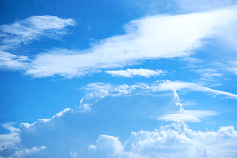 The sky blue weather