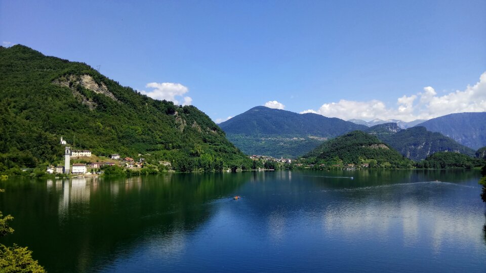 Mountain nature arsiè lake photo