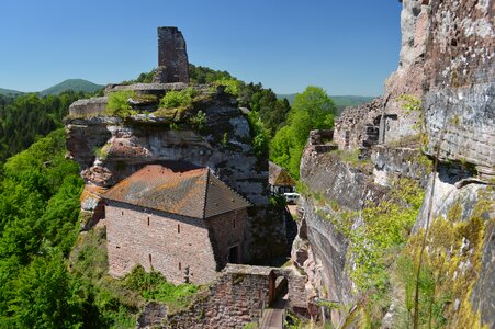 Castle keep of alt-dahn palatinate forest