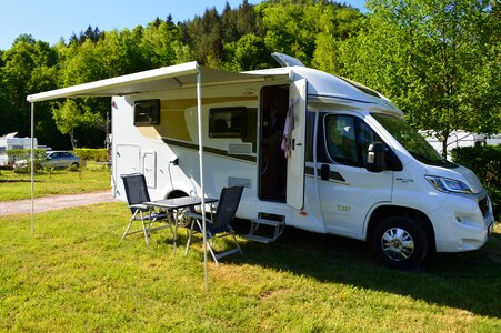 Caravanning mobile home camping photo