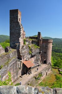 Castle keep of alt-dahn palatinate forest