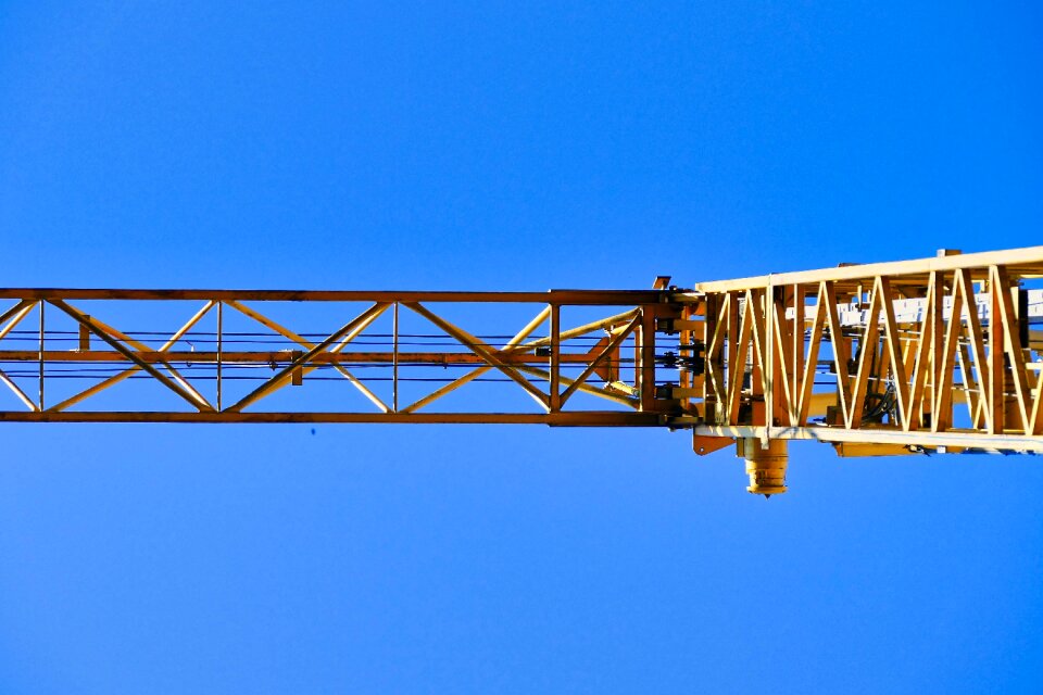 Build crane arm construction work