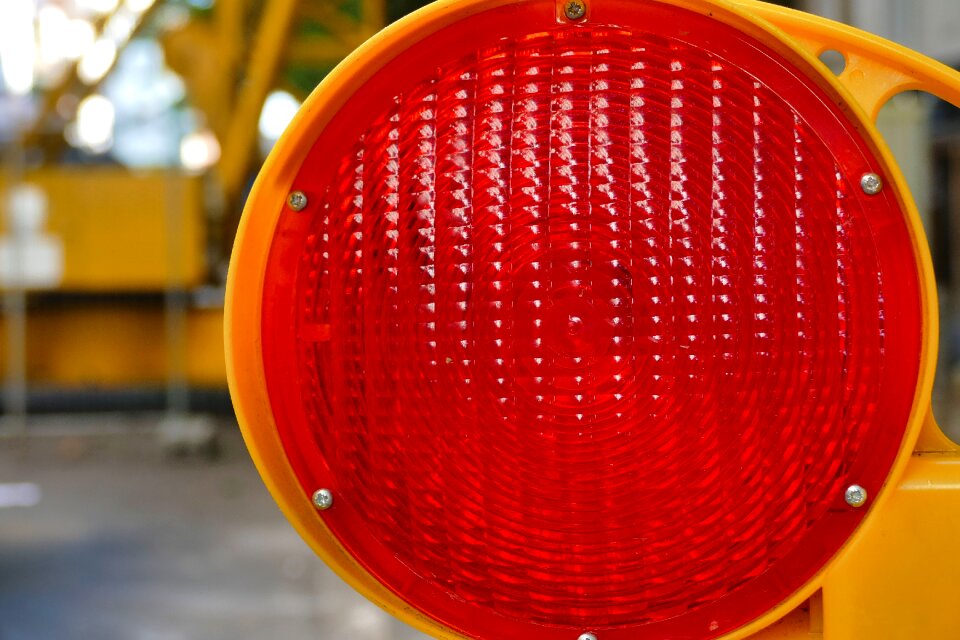 Road warnblinkleuchte attention