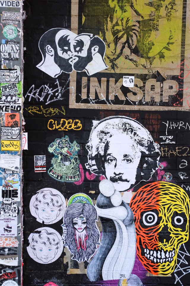 Graffiti stickers grunge