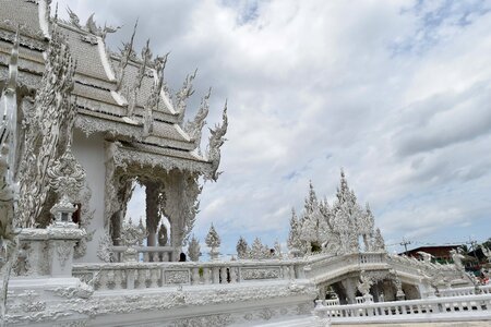 White temple white buddhist photo