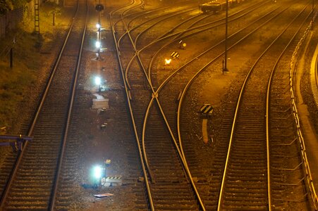 Gleise railroad tracks rail traffic photo