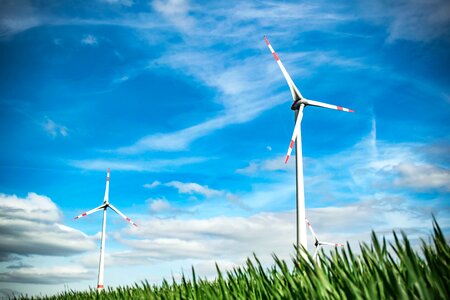 Energy wind power pinwheel photo