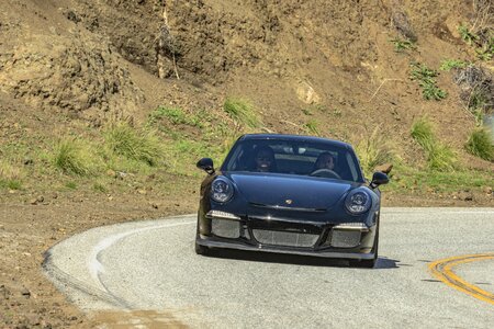 Sportscar porsche road
