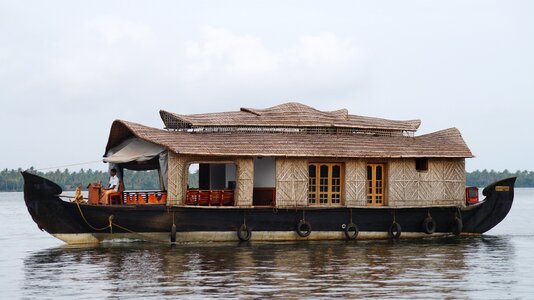 Kerala boat house photo
