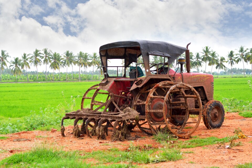 Farming harvest field