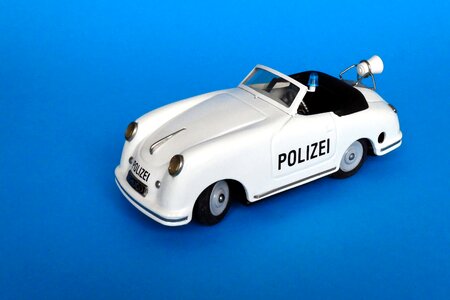 Tin toys police motorway police