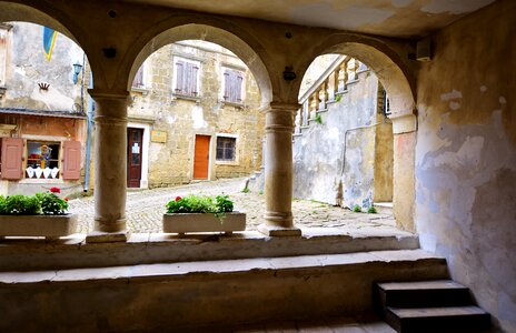Village historical adriatic sea