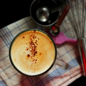 Drink cappuccino food photo