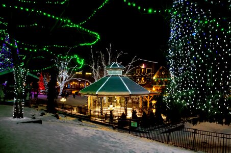 Village snow holiday