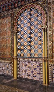 Ornament on the wall decoration style arabesque