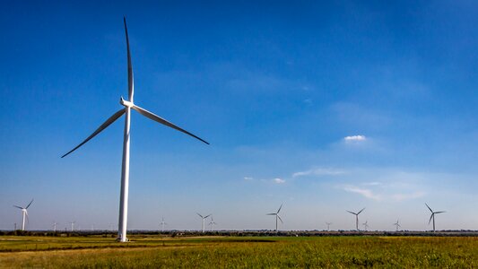 Sky windmills generator photo